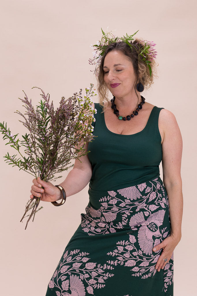 Organic Cotton Tank - Bottle Green