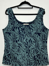 Organic Stretch Tank - Kelp Garden