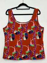 Organic Stretch Tank - Nasturtium Rust