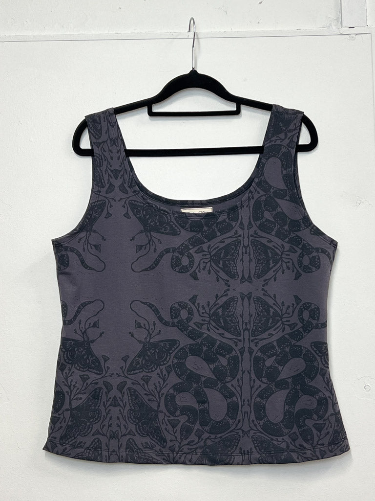 Organic Stretch Tank - Nightwalk Dark