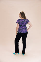Black Stretch Corduroy Wanderer Pants - Ethical Everyday Comfort