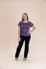 Black Stretch Corduroy Wanderer Pants - Ethical Everyday Comfort