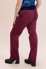 Raspberry Stretch Corduroy Wanderer Pants - Ethical Everyday Comfort