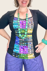 Windowpane Top Stretch Cotton - Not So Square