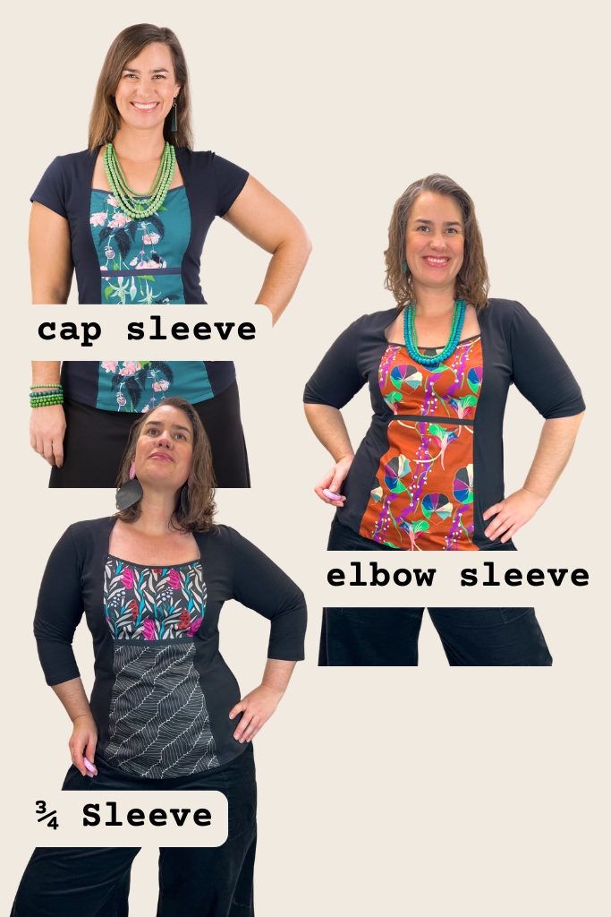 Windowpane Top Stretch Cotton - Hello Cutie