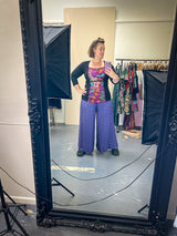 Windowpane Top Stretch Cotton - Little Darlings