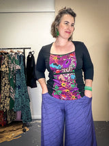 Windowpane Top Stretch Cotton - Little Darlings