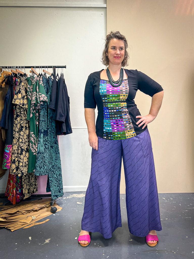 Windowpane Top Stretch Cotton - Not So Square