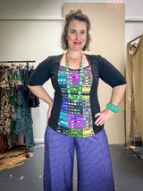 Windowpane Top Stretch Cotton - Not So Square